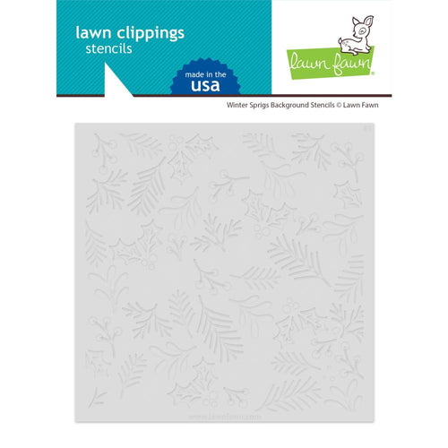 Winter Sprigs Background Stencils LF3265 Lawn Fawn