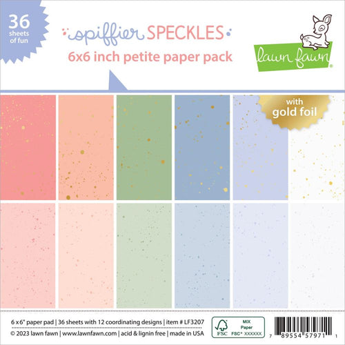 Spiffier Speckles 6x6 Paper Pad LF3207 Lawn Fawn