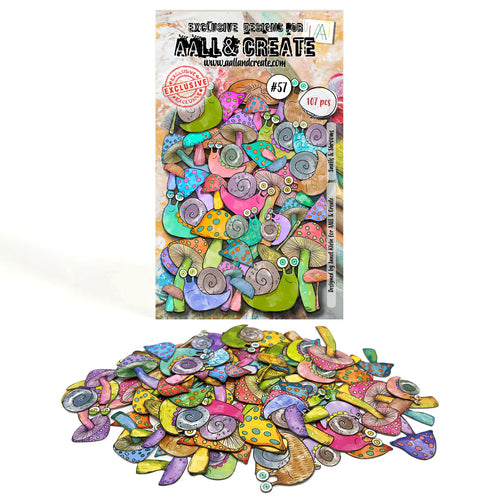 Snails & Shrooms #57 Ephemera Die Cuts AALL and Create