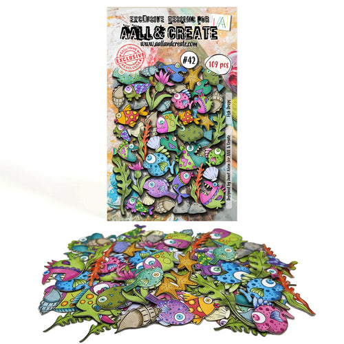 Fish Drops #42 Ephemera Die Cuts AALL and Create