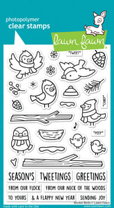 Winter Birds Clear Stamp LF3225 Lawn Fawn