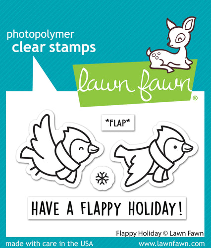 Flappy Holiday Clear Stamp LF3229 Lawn Fawn