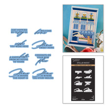 Load image into Gallery viewer, Welcome Home Press &amp; Foil Plate Sentiments Spellbinders BP-361