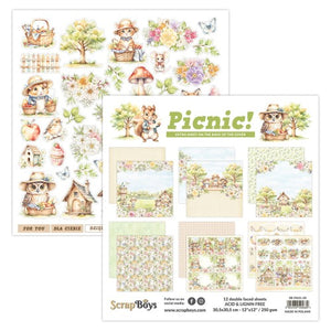 Picnic 12x12” Paper Pack ScrapBoys SB-PICN-08