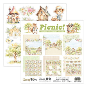 Picnic 8 x 8” Paper Pad ScrapBoys SB-PICN-10