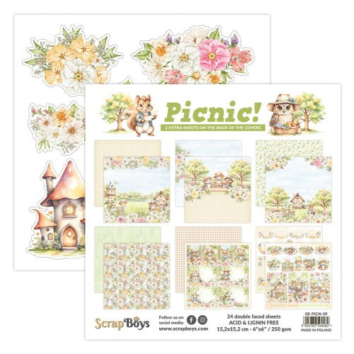 Picnic 6x6” Paper Pack ScrapBoys SB-PICN-09