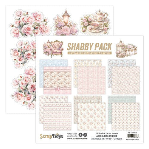 Shabby Pack 8x8” Paper Pack ScrapBoys SB-SHPA-10