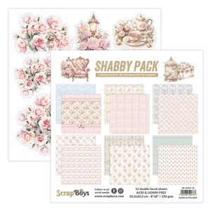 Shabby Pack 8x8” Paper Pack ScrapBoys SB-SHPA-10