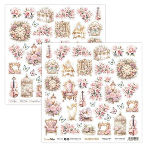 Shabby 12x12” Fussy Cutting Elements ScrapBoys 07