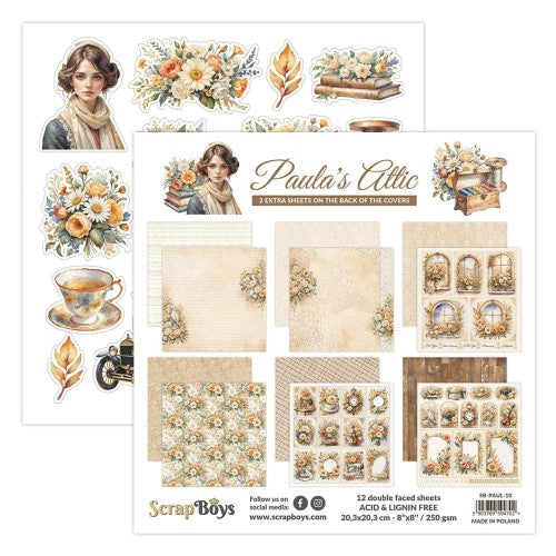Paula’s Attic 8x8” Paper Pad ScrapBoys SB-PAUL-10