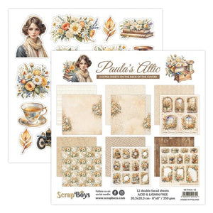 Paula’s Attic 8x8” Paper Pad ScrapBoys SB-PAUL-10