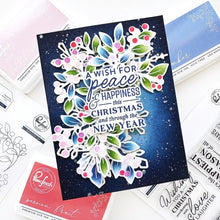 Load image into Gallery viewer, Winter Berries Frame Clear Stamp Set Pinkfresh