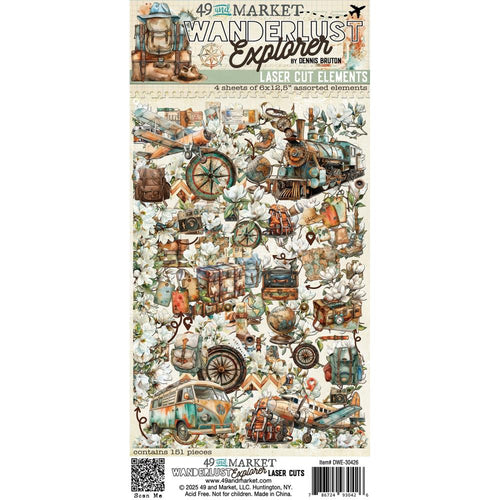 Wanderlust Explorer Laser Cut Elements 49 & Market DWE-30426