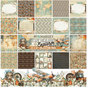 Wanderlust Explorer 12x12” Collection Pack 49 & Market DWE-30266