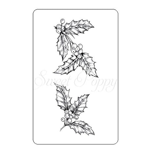 Holly Sprigs Stamp Set Sweet Poppy SPSTMP_HOLLYSPRIGS