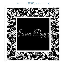 Load image into Gallery viewer, Holly Aperture Square Metal Stencil SP6-125HS