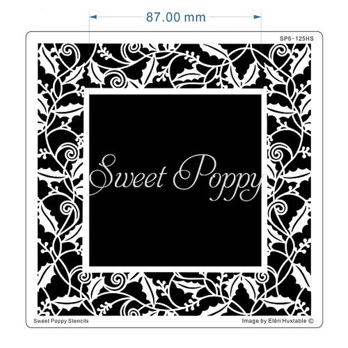 Holly Aperture Square Metal Stencil SP6-125HS
