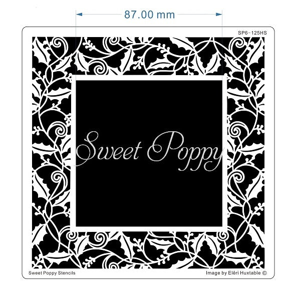 Holly Aperture Square Metal Stencil SP6-125HS