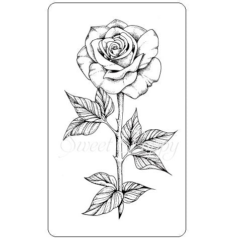 Rose Clear Stamp Sweet Poppy SPSTMP_ROSE
