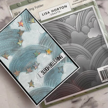 Load image into Gallery viewer, Arty Clouds &amp; Rainbows 3Dembossing folder Lisa Horton LHCEF266