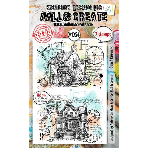 Quiet Corners A6 Stamp Set #1254 AALL & Create