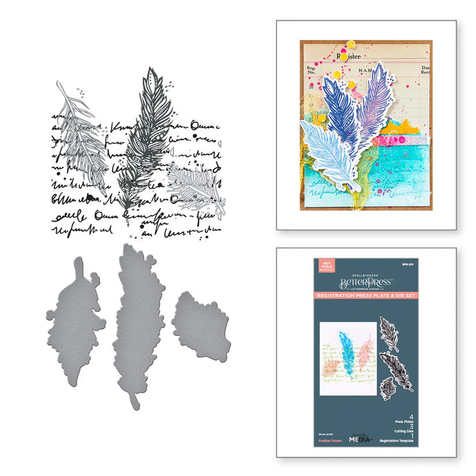 Feather Dream BetterPress Dina Wakley BPR-025