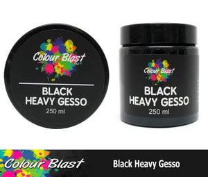 Black Heavy Gesso 250 ml Colour Blast