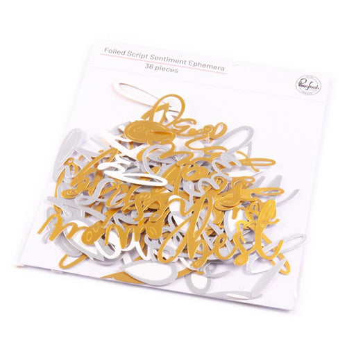 Foiled Sentiment Ephemera Pinkfresh 261924