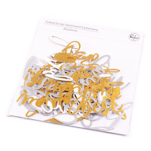 Foiled Sentiment Ephemera Pinkfresh 261924
