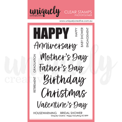 Happy Everything Stamp UC1899