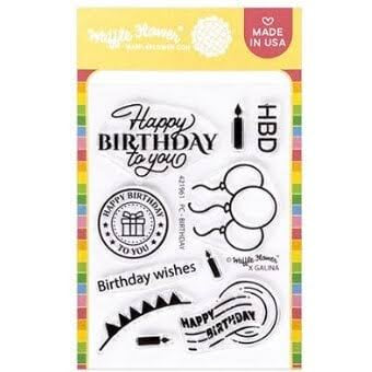 Postage Collage Birthday Waffle Flower 421961