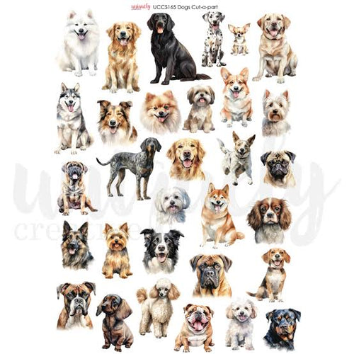 Dogs A4 Cut a part UCCS165 Uniquely Creative