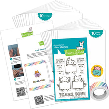 Load image into Gallery viewer, Critter Thank Yous Mini Kids Cardmaking Kit LF3986