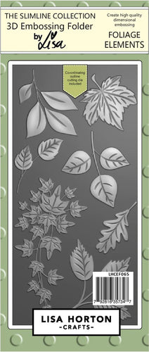 Foliage Elements Slimline Embossing Folder and Die Lisa Horton LHCEF065