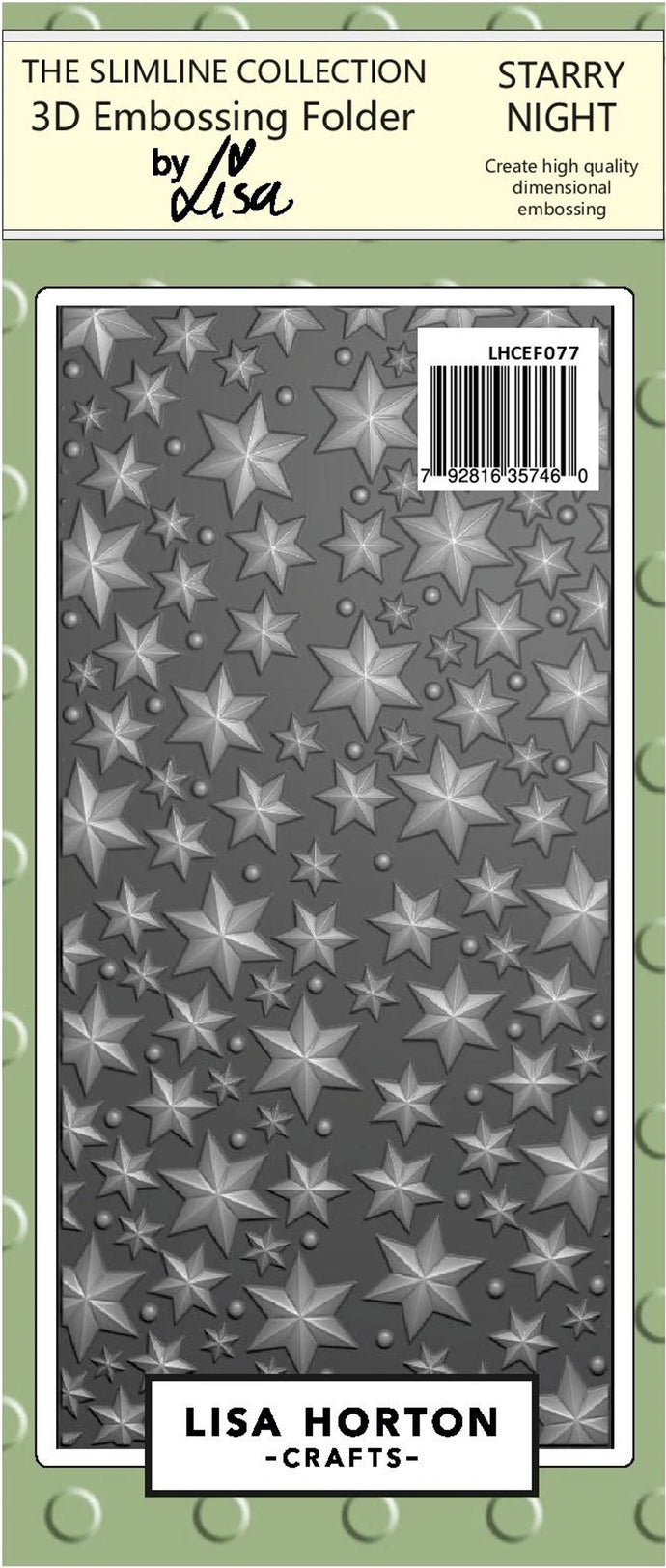 Starry Night Embossing Folder by Lisa Horton LHCEF077