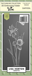 Daffodil Slimline Embossing Folder & Die Lisa Horton LHCEF055