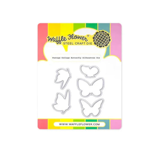 Postage Collage Butterfly Silhouettes Die Waffle Flower 421997