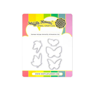 Postage Collage Butterfly Silhouettes Die Waffle Flower 421997