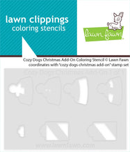 Load image into Gallery viewer, Cozy Dogs Christmas Add On Colouring Stencil LF4255