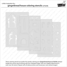 Load image into Gallery viewer, Gingerbread House Colouring Stencils LF4258