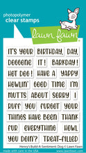 Load image into Gallery viewer, Henry’s Build A Sentiment Dog Stamp LF4264