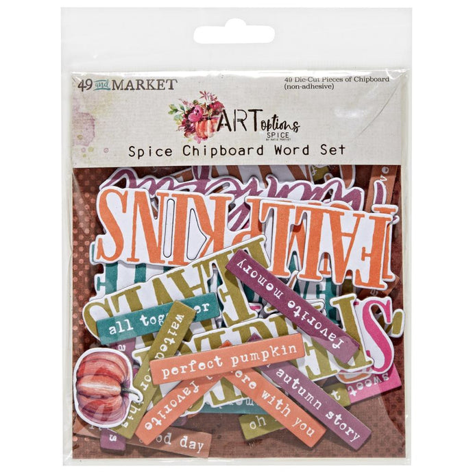 Spice - Chipboard Word Set AOS-25415 49 & Market