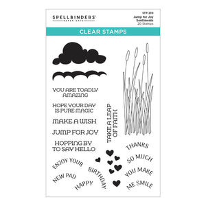 Jump for Joy Sentiments Stamps STP-239 Spellbinders
