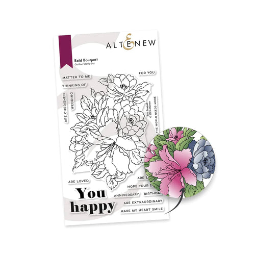 Bold Bouquet Outline Stamp Set ALT7683 Altenew