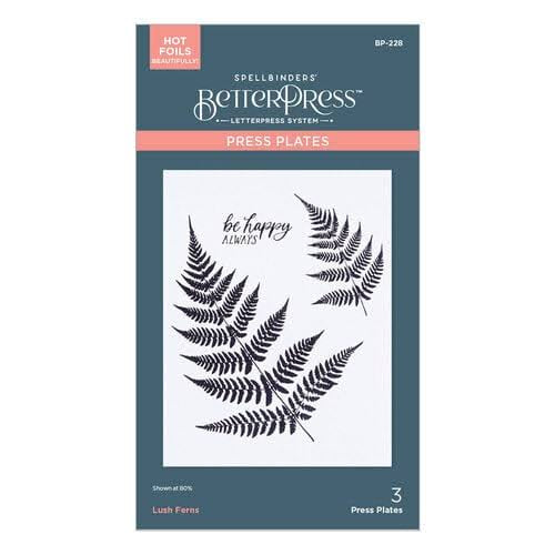 Lush Ferns Better Press Plate Spellbinders BP-228