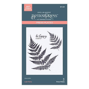Lush Ferns Better Press Plate Spellbinders BP-228