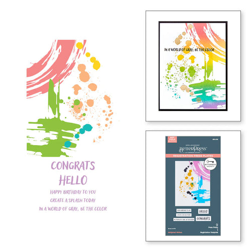 InkSpired Wishes BetterPress Plate BPS-015 Spellbinders