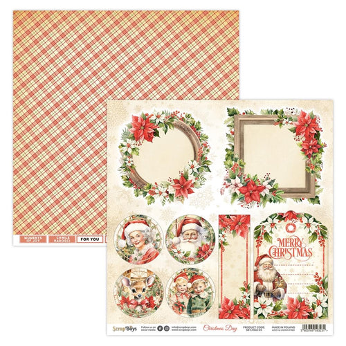 Christmas Day 03 12x12 Pattern Paper SB-CHDA-03 Scrap Boys