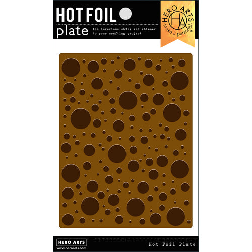 Large Circle Confetti Hot Foil Plate Hero Arts Spellbinders HF118