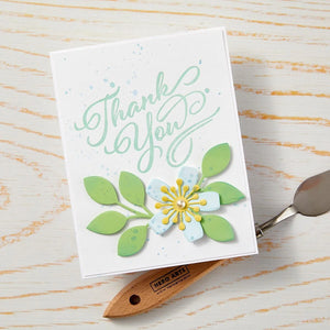 Hello & Thank You BetterPress & Foil Plates Hero Arts HP118